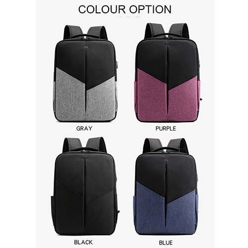 Daily backpack with USB recharge