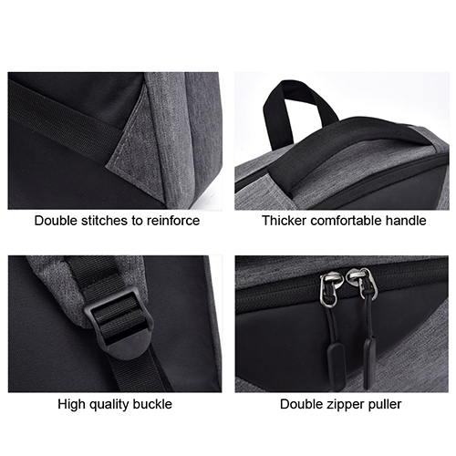 Daily backpack with USB recharge
