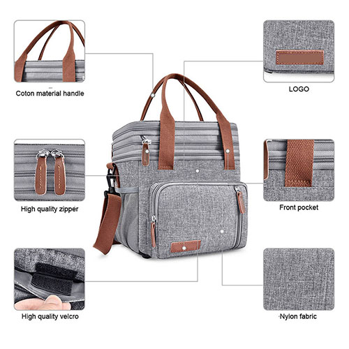 Insulation Lunch bag with double layer