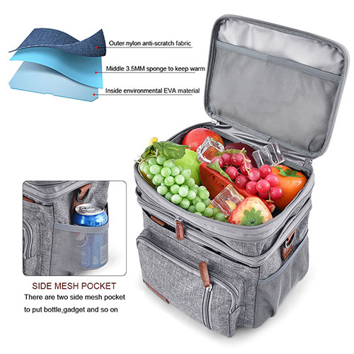Insulation Lunch bag with double layer