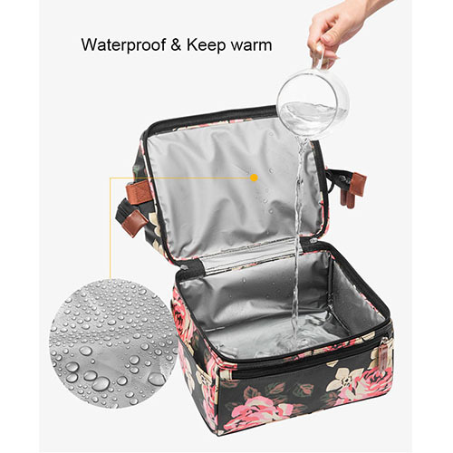 Insulation Waterproof Lunch bag with two layer