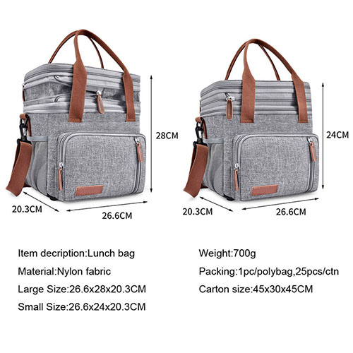 Insulation Lunch bag with double layer