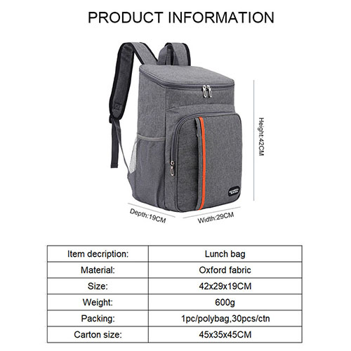 Insulation Waterproof Lunch backpack