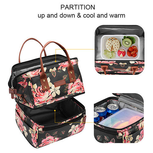 Insulation Waterproof Lunch bag with two layer
