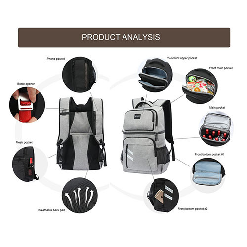 Insulation Waterproof Lunch backpack