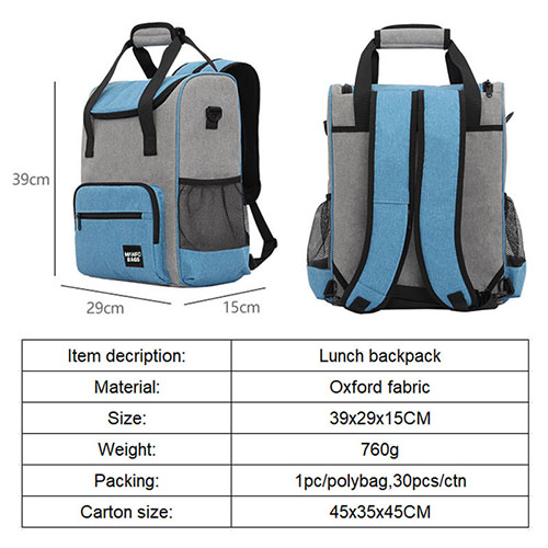 Insulation Waterproof Lunch backpack