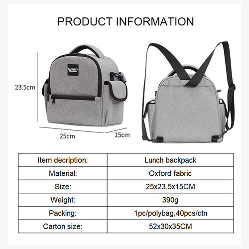 Insulation Waterproof Lunch backpack
