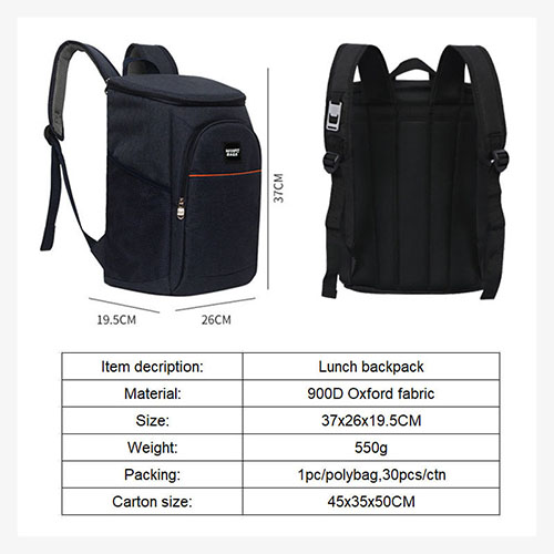 Lunch backpack