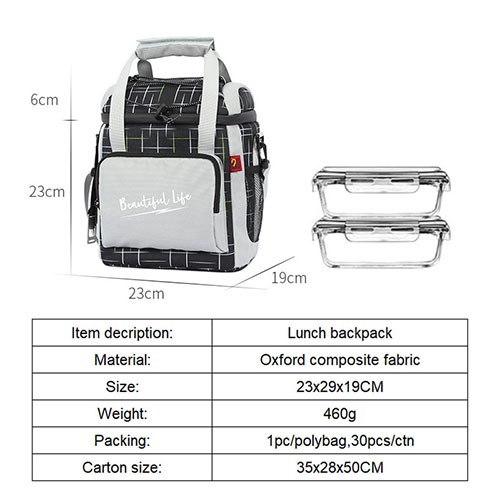 Insulation Waterproof Satchel Lunch bag