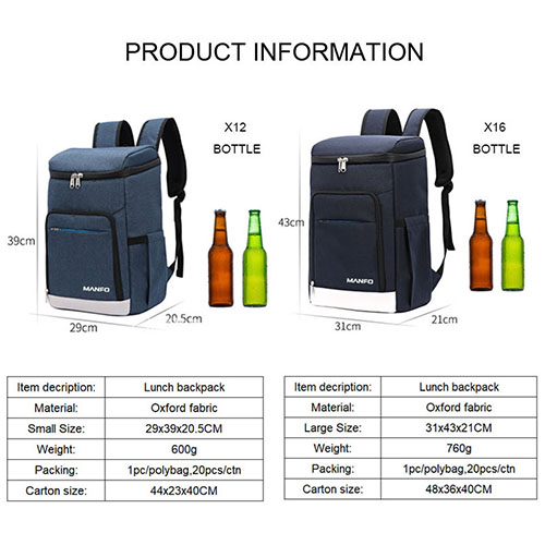 Insulation Waterproof Lunch backpack