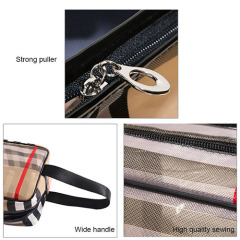 Waterproof cosmetic bag with three-piece suit