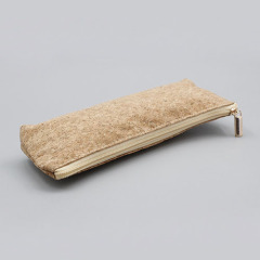 Cosmetic bag with wood grain pattern