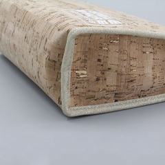 Cosmetic bag with wood grain pattern