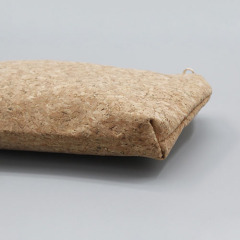 Cosmetic bag with wood grain pattern