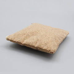Cosmetic bag with wood grain pattern
