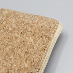 Cosmetic bag with wood grain pattern