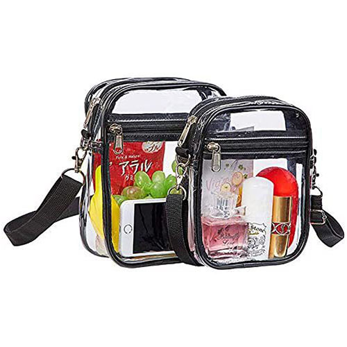 PVC transparent Messenger bag