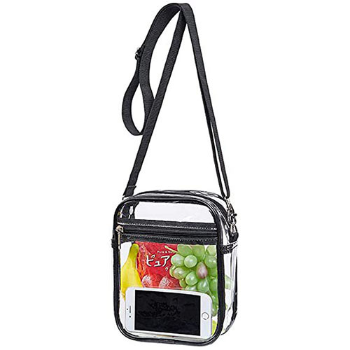 PVC transparent Messenger bag