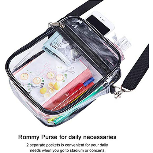 PVC transparent Messenger bag