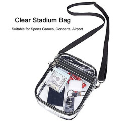 PVC transparent Messenger bag