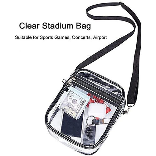 PVC transparent Messenger bag
