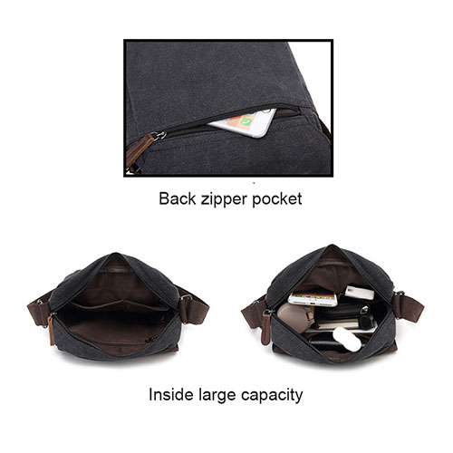 Men's Messenger bag with multicolor