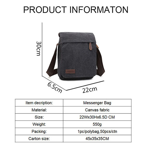 Men's Messenger bag with multicolor