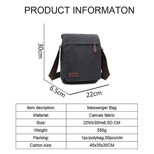 Men's Messenger bag with multicolor