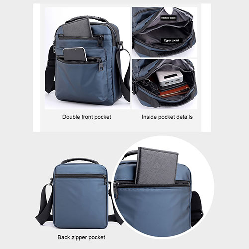 Men's Messenger bag with multicolor