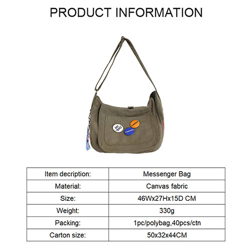 Fashion Men's women's Messenger bag