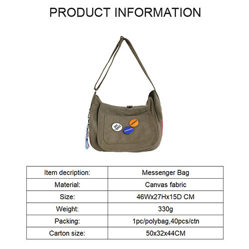 Fashion Men's women's Messenger bag