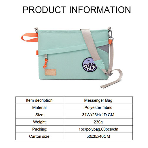Men's women's Messenger bag