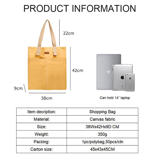Fashion canvas shopping bag