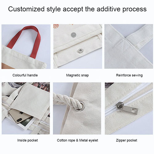 Fashion canvas shopping bag