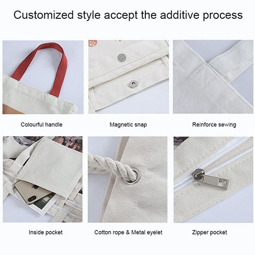 Fashion canvas shopping bag
