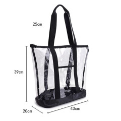 Transparent PVC shopping bag