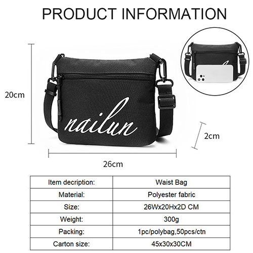 Waist Bag with multicolor