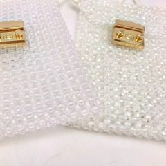 Handmade Beads Pochette Bag with Hasp