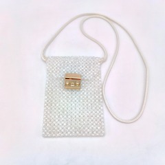 Handmade Beads Pochette Bag with Hasp
