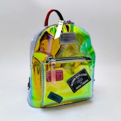 Mini Stylish Iridescent Green Transparent Backpack Bag