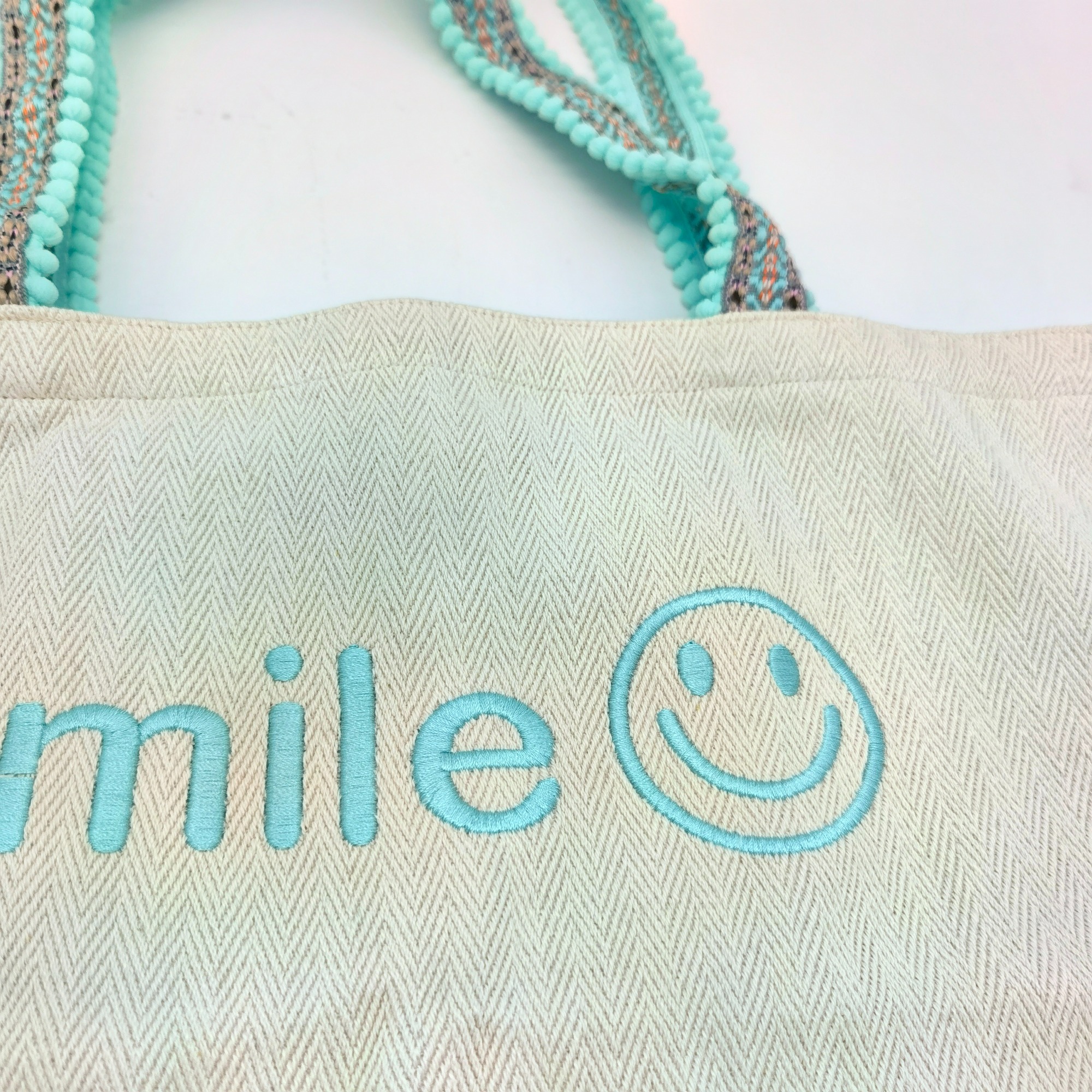 Embroidery Reusable Fabric Shopping Bag