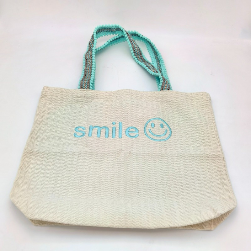 Embroidery Reusable Fabric Shopping Bag