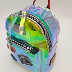Mini Stylish Iridescent Green Transparent Backpack Bag