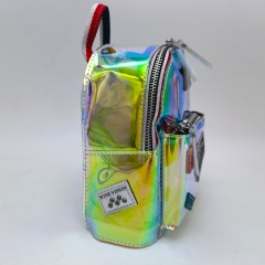 Mini Stylish Iridescent Green Transparent Backpack Bag