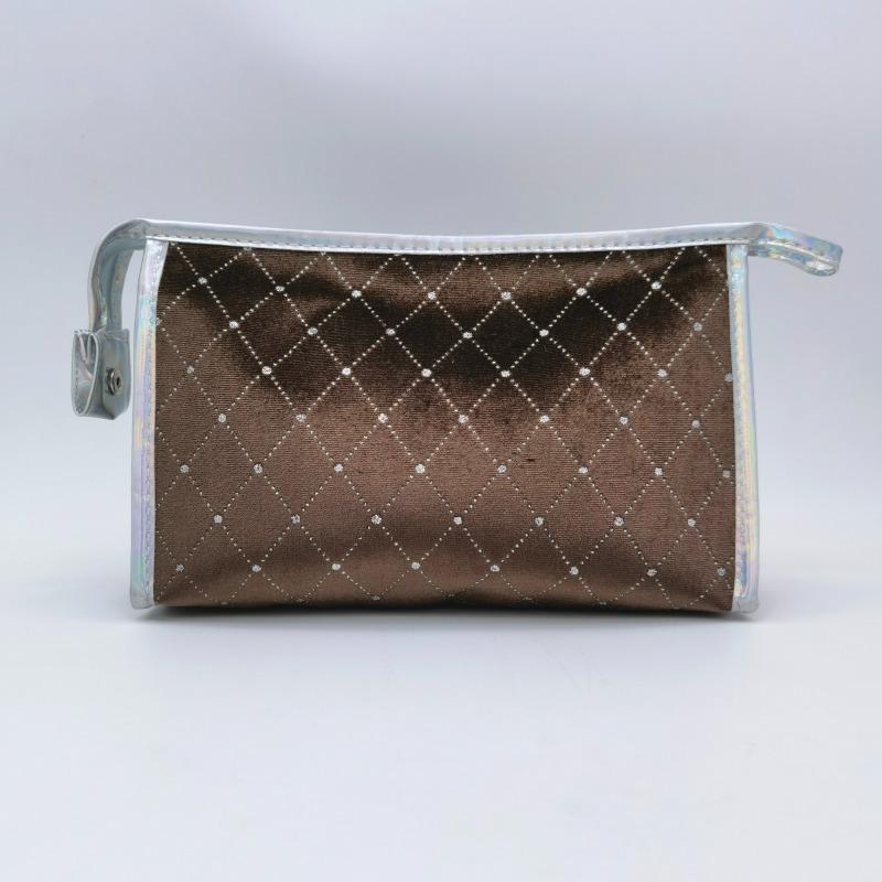 Stylish Luxe Silk Velvet Cosmetic Bag