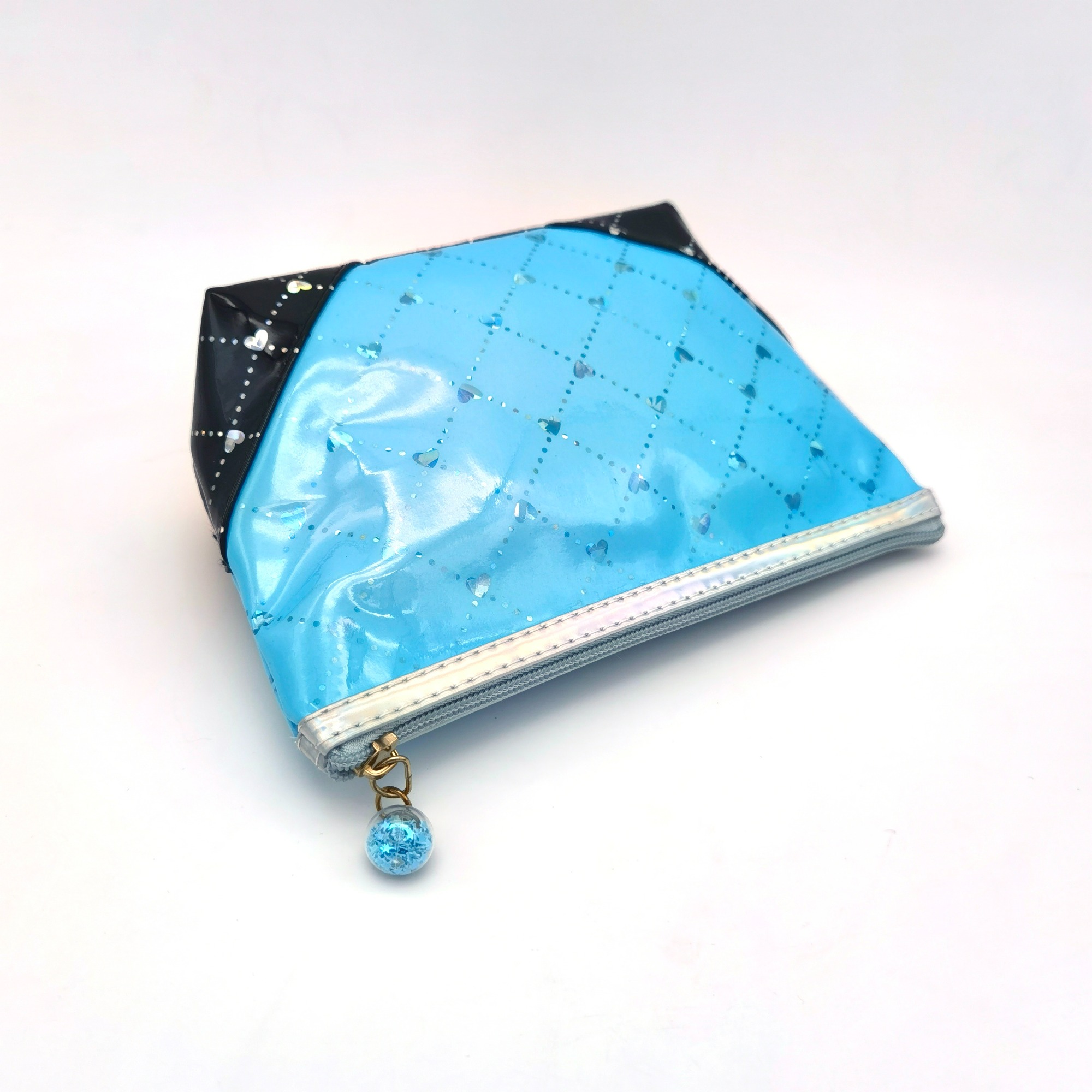 Heart Check Pattern Makeup Tools Zipper Organizer