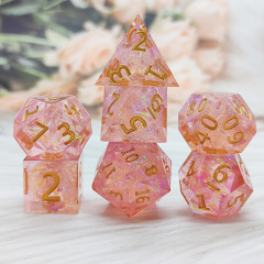 Crystal Unique Resin Dice Set