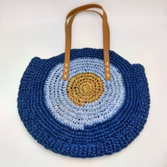 Colorful Soft Straw Wowen Beach Handbag