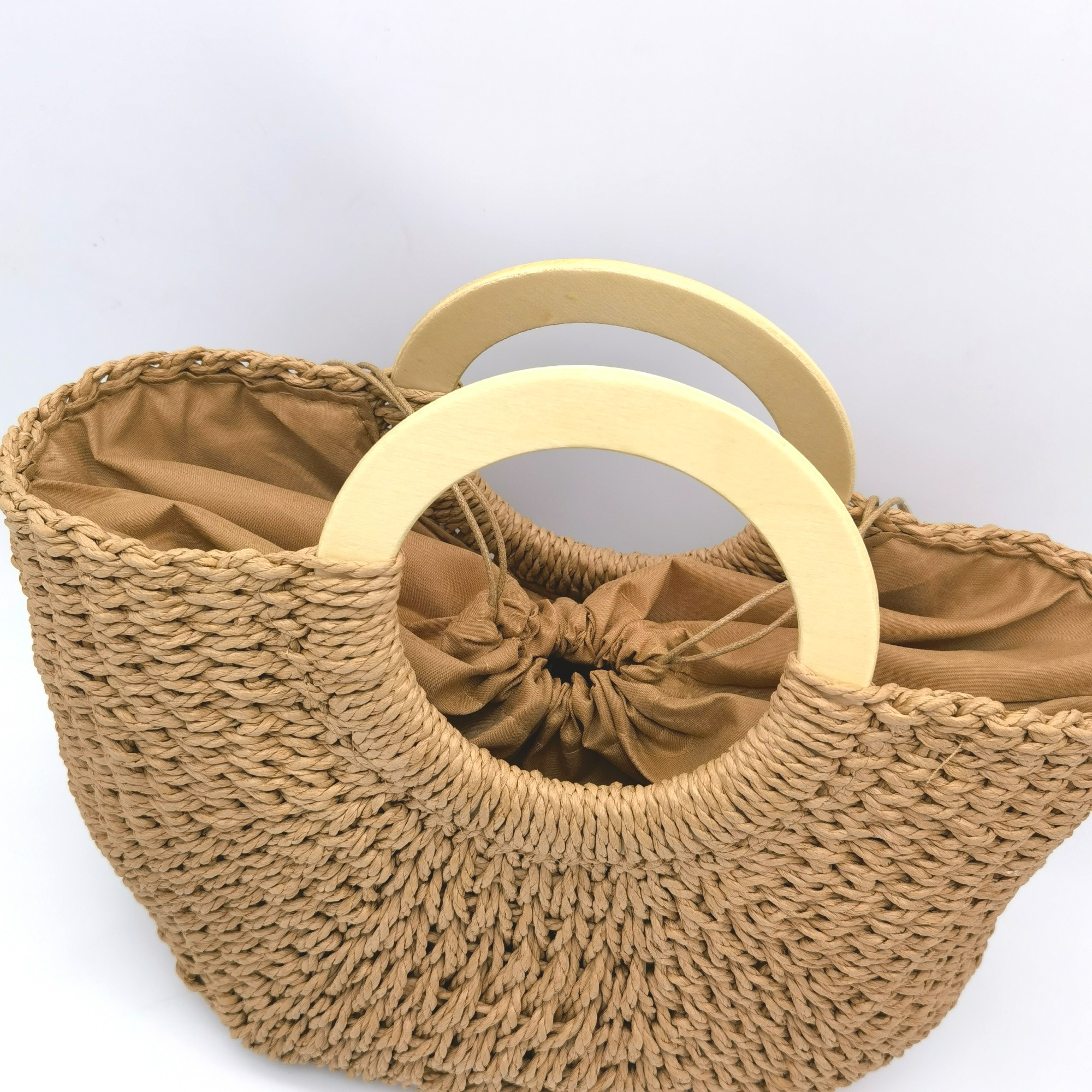 Hand Wowen Straw Shopping Bag
