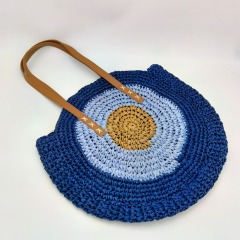 Colorful Soft Straw Wowen Beach Handbag